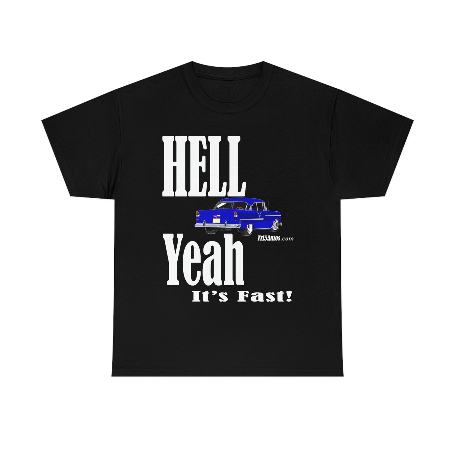 55 Blue Hell Yeah Unisex Heavy Cotton Tee