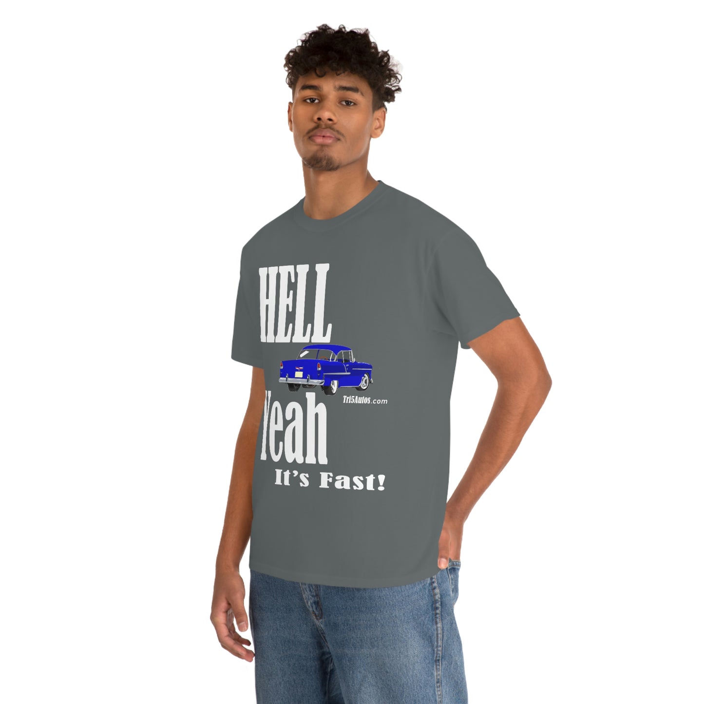 55 Blue Hell Yeah Unisex Heavy Cotton Tee