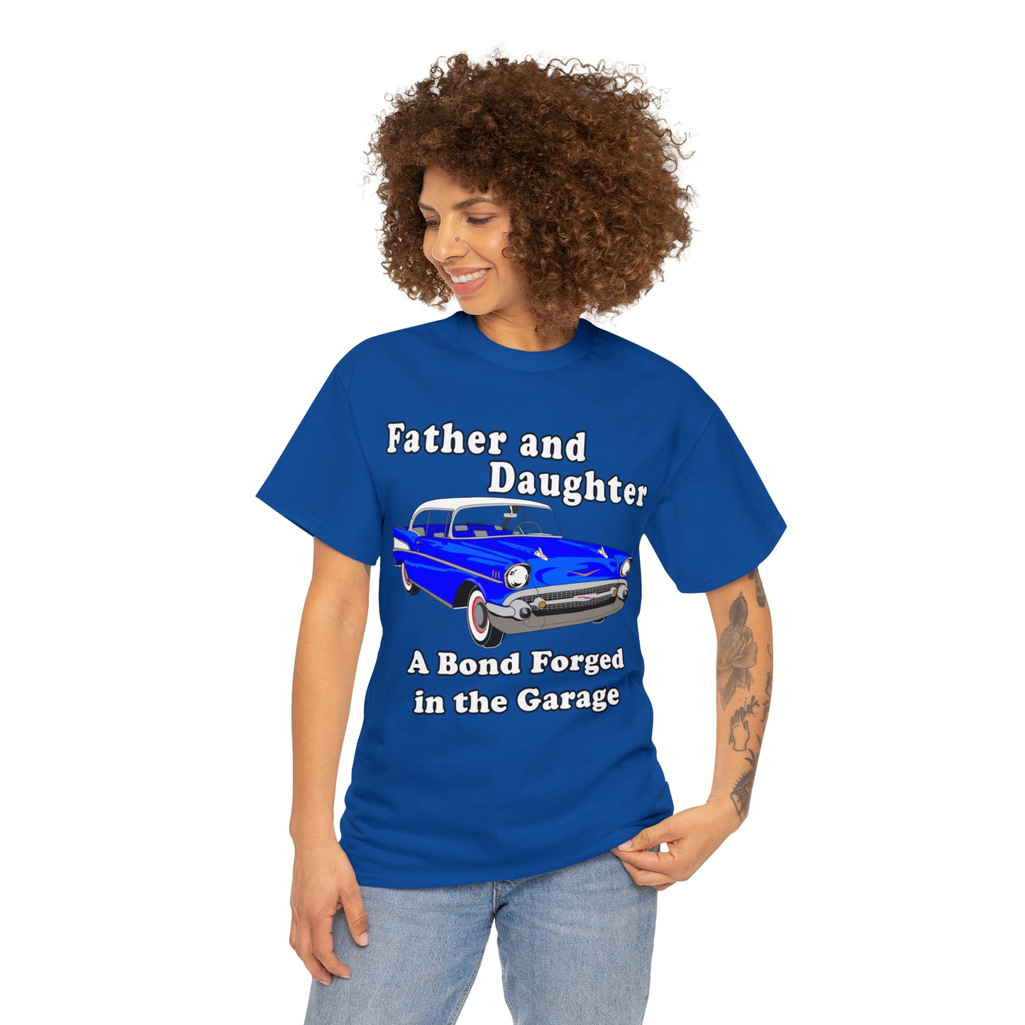 57 Father Daughter Bonding - Dark Unisex Heavy Cotton Tee