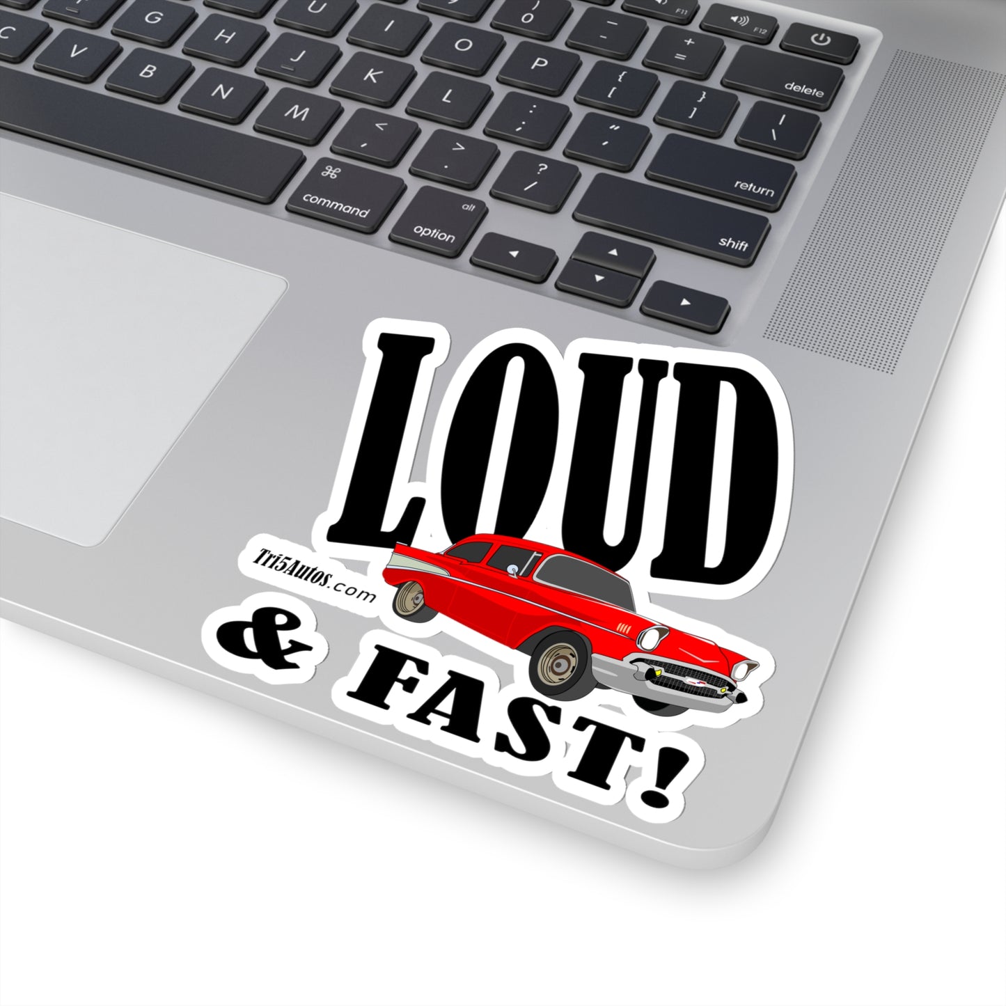 57 Red Loud and Fast - Kiss-Cut Stickers