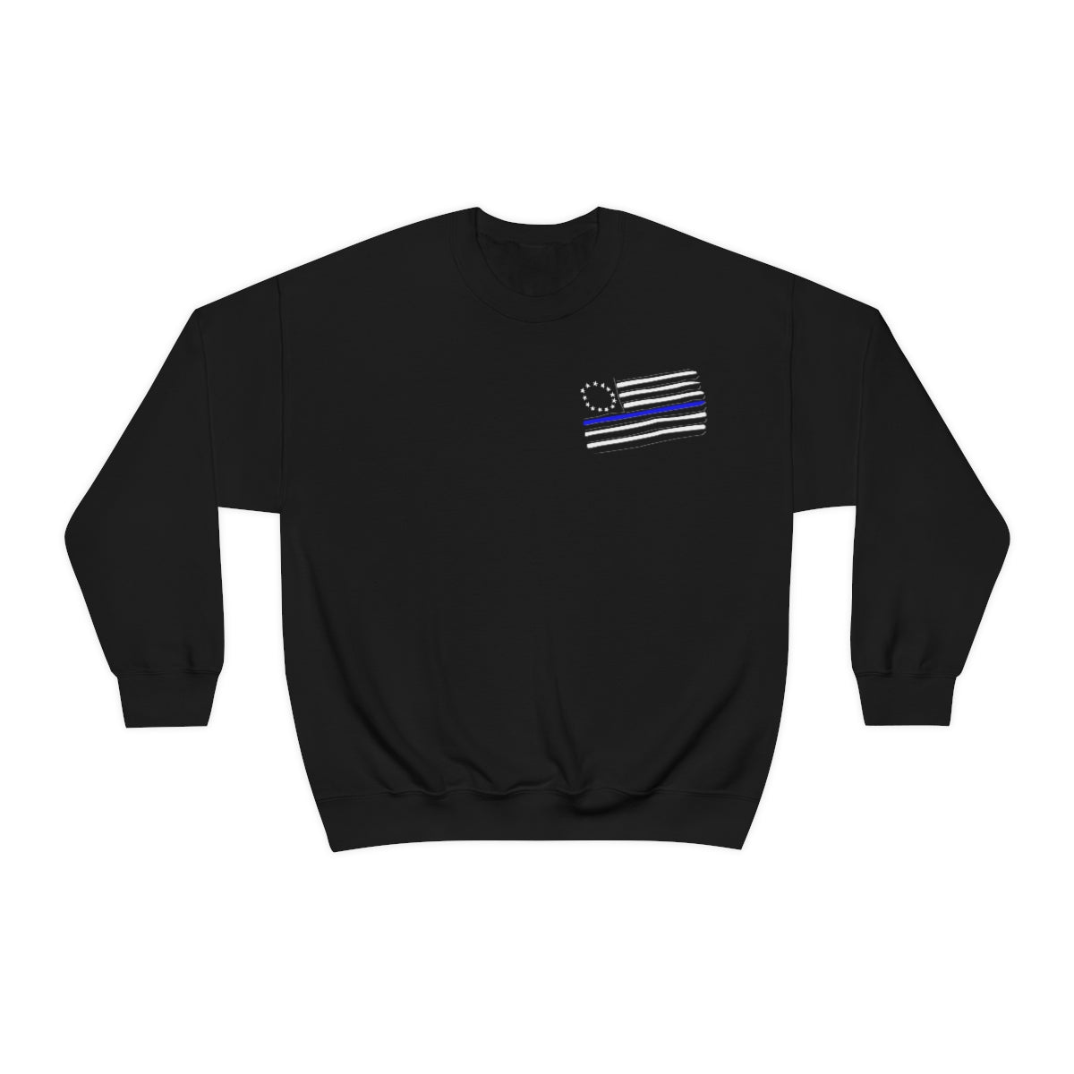 '57 Blue Bel Air - Peace Officers Thin Blue Line - Unisex Heavy Blend™ Crewneck Sweatshirt