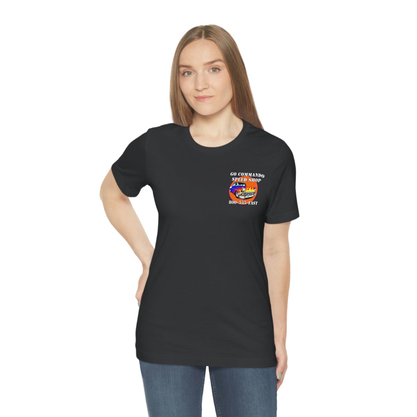 Go Commando Speed Shop - Unisex Jersey Short Sleeve Tee