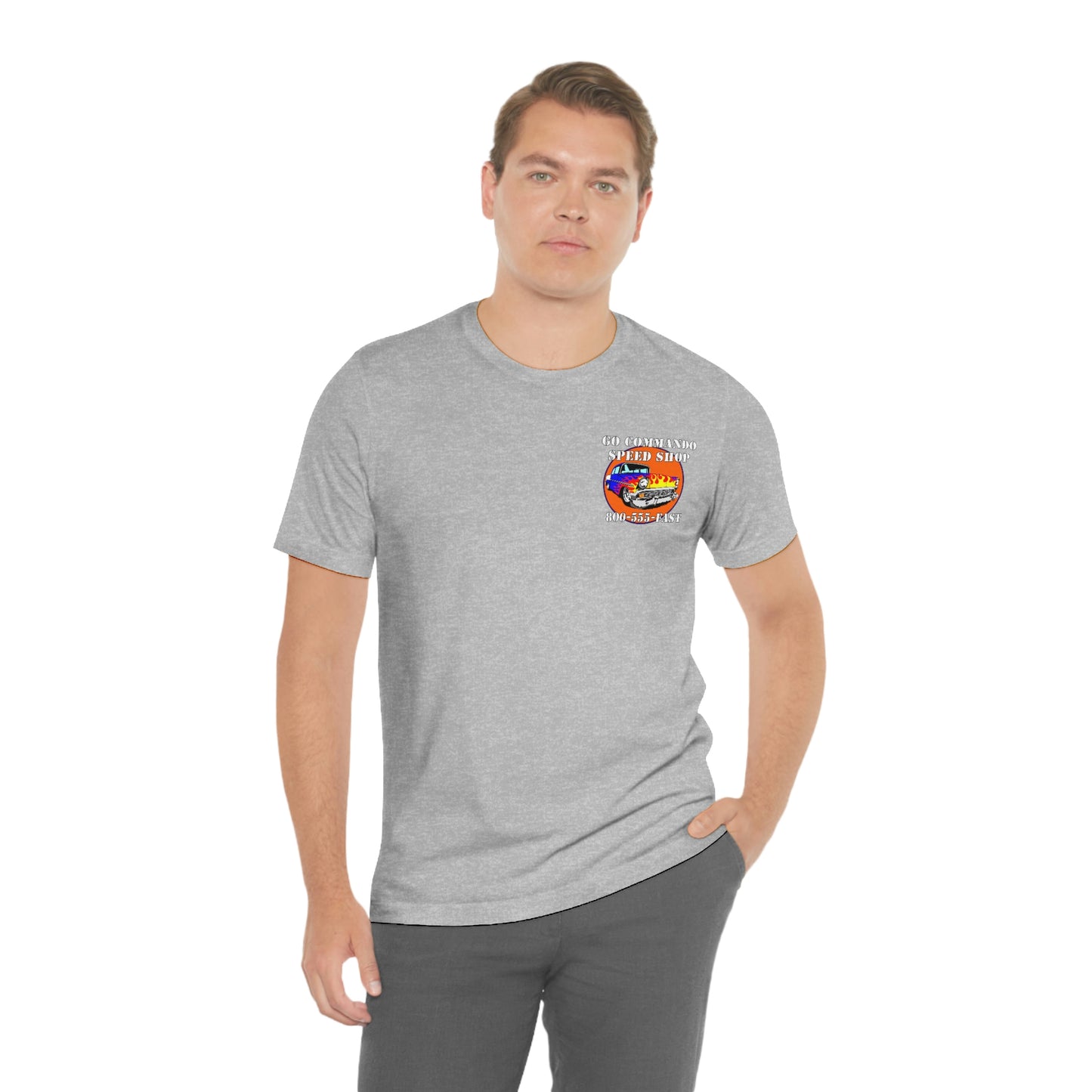 Go Commando Speed Shop - Unisex Jersey Short Sleeve Tee