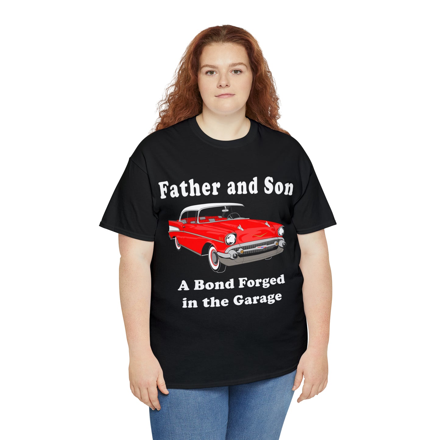 57 Father Son Bonding - Dark Unisex Heavy Cotton Tee