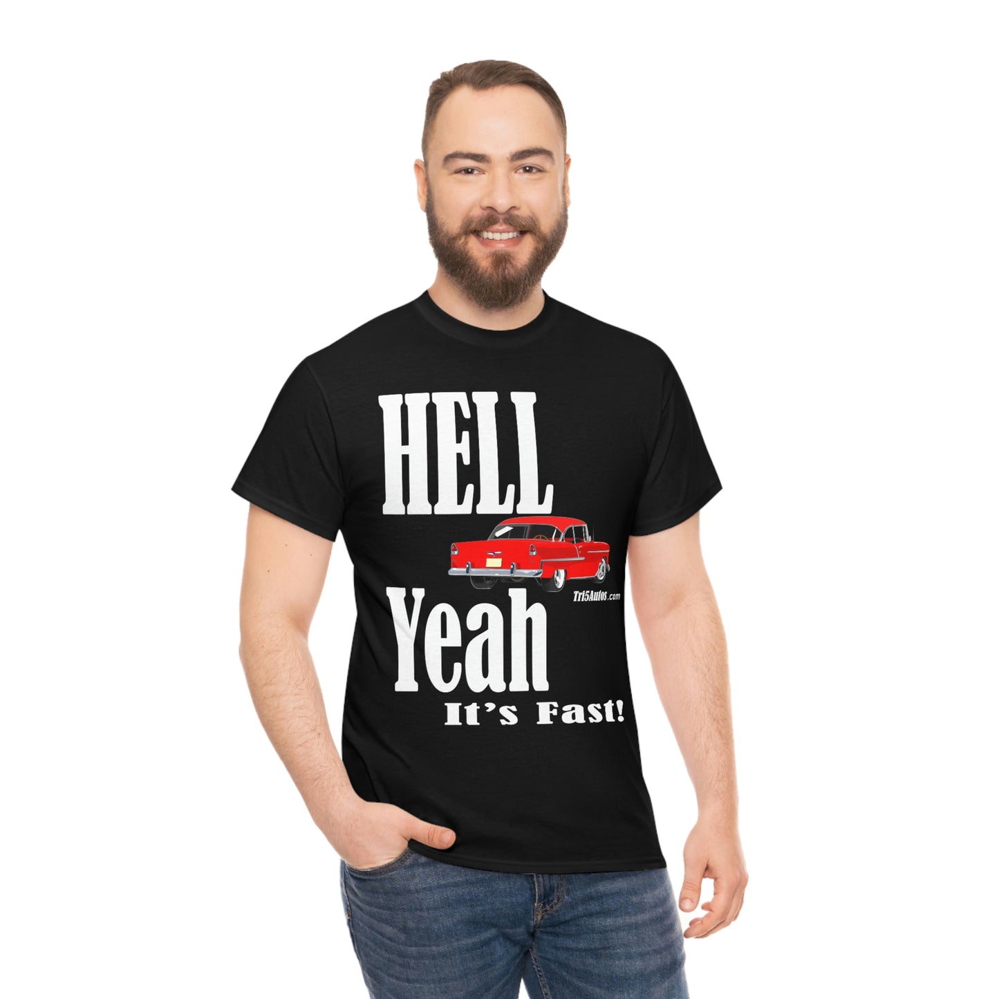 55 Red Hell Yeah Unisex Heavy Cotton Tee