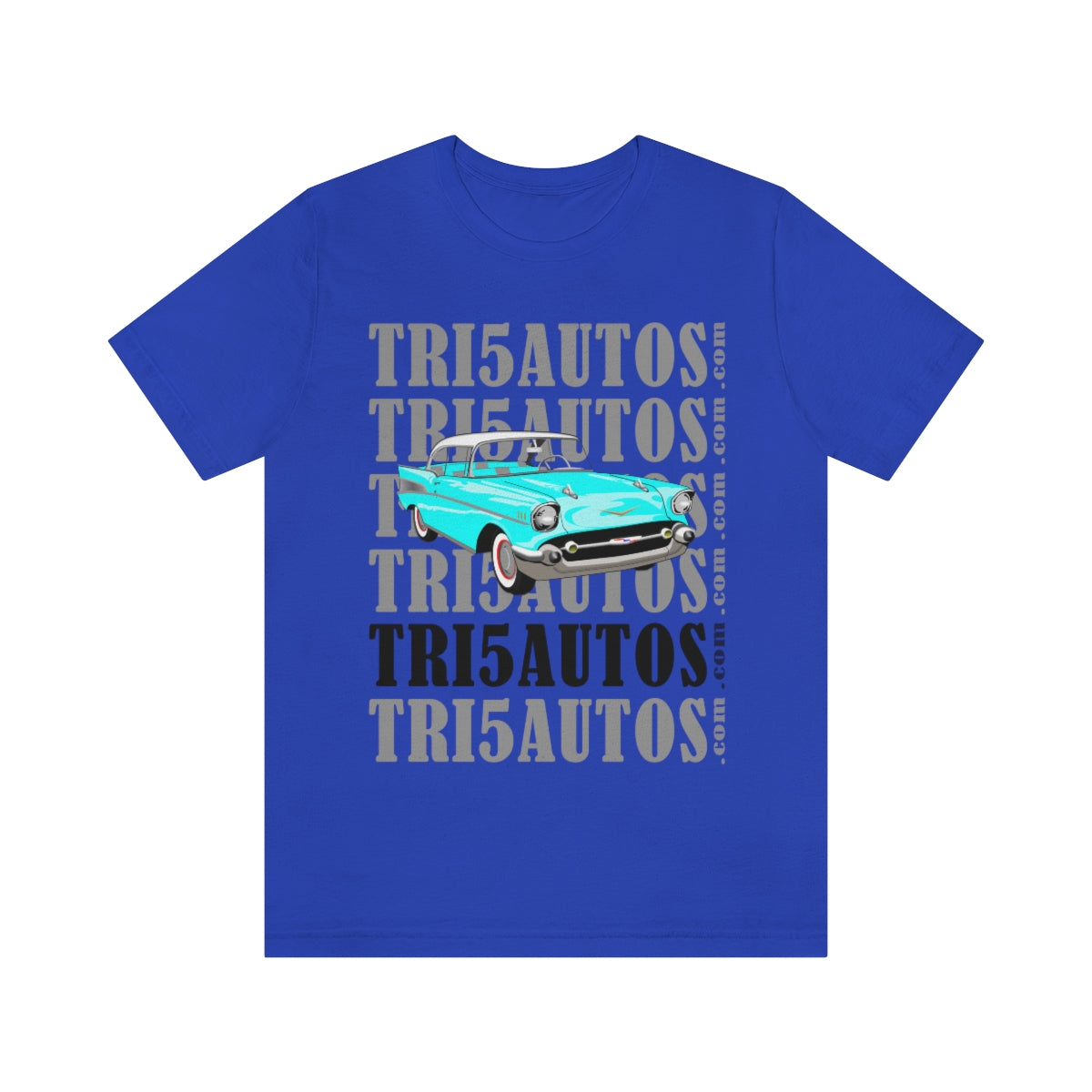 57 Light Blue Tri5Autos T - Unisex Jersey Short Sleeve Tee