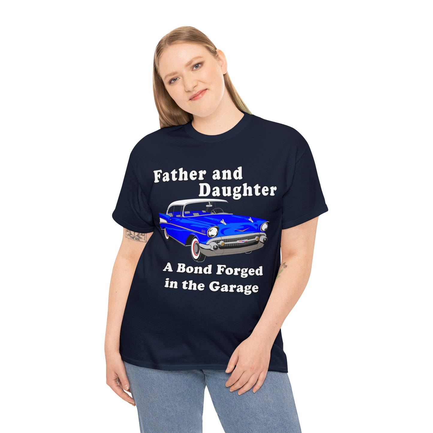 57 Father Daughter Bonding - Dark Unisex Heavy Cotton Tee