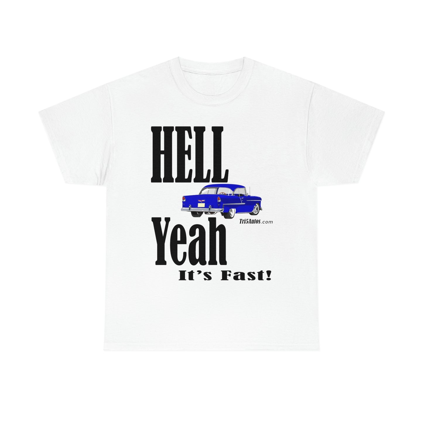 55 Blue Hell Yeah Unisex Heavy Cotton Tee