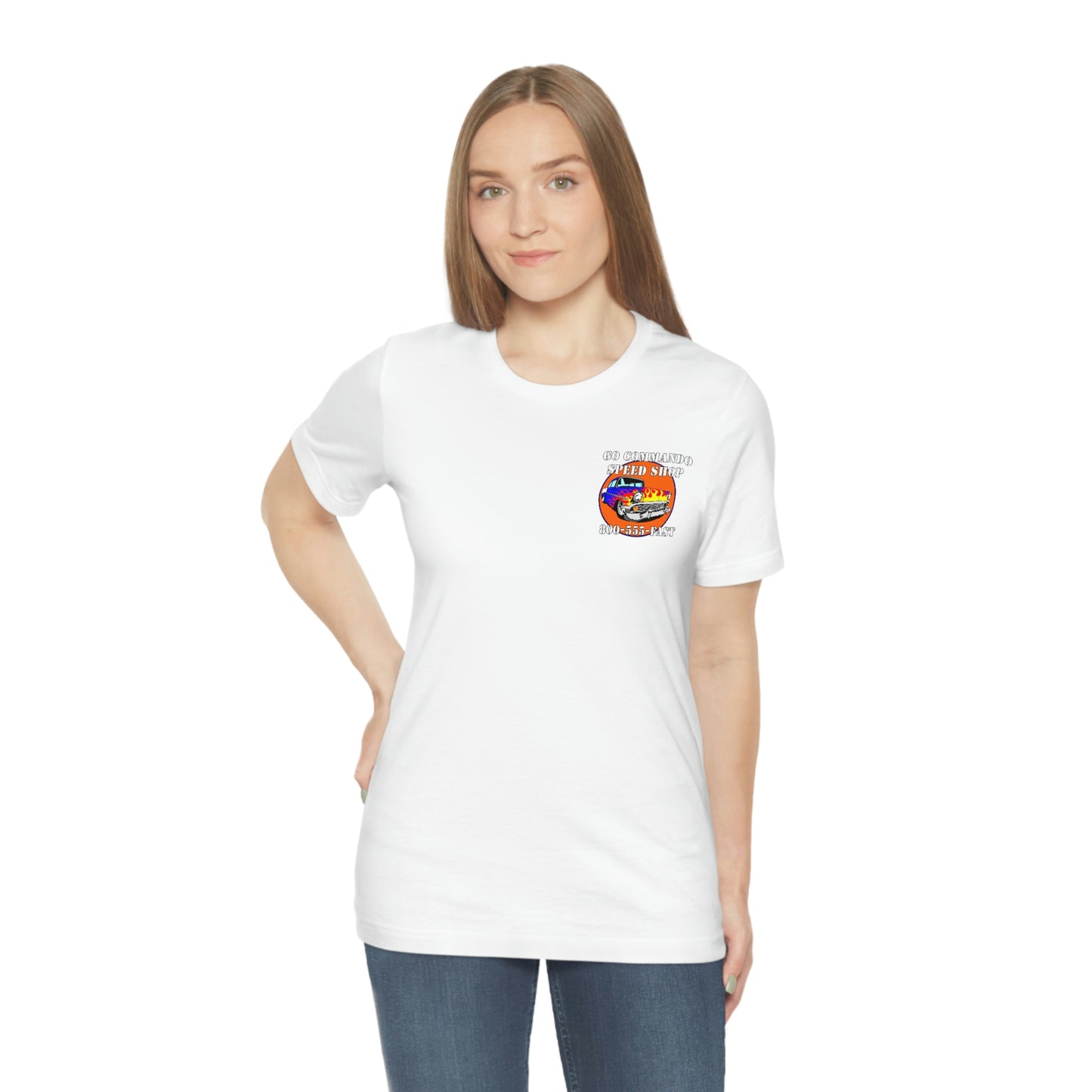 Go Commando Speed Shop - Unisex Jersey Short Sleeve Tee