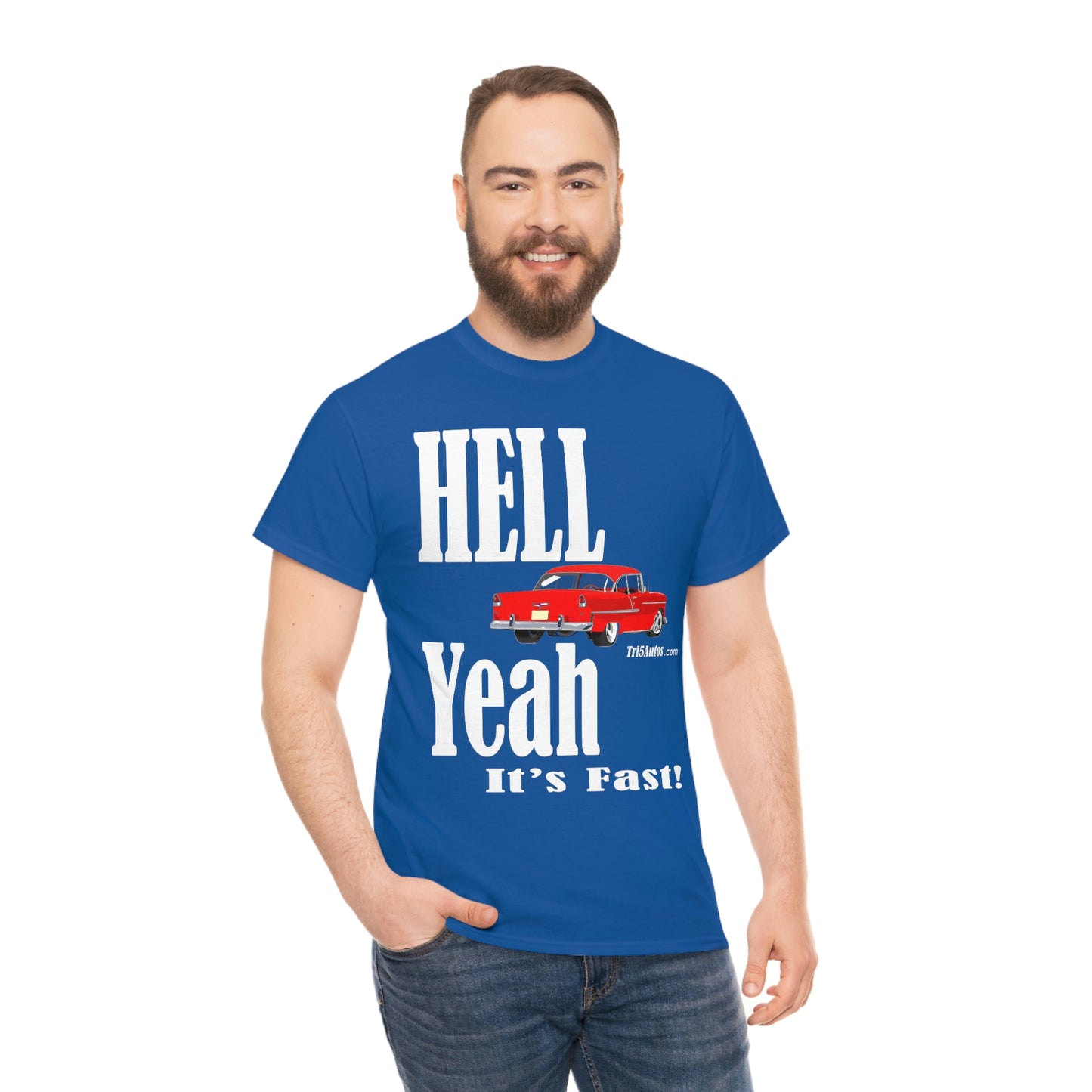 55 Red Hell Yeah Unisex Heavy Cotton Tee