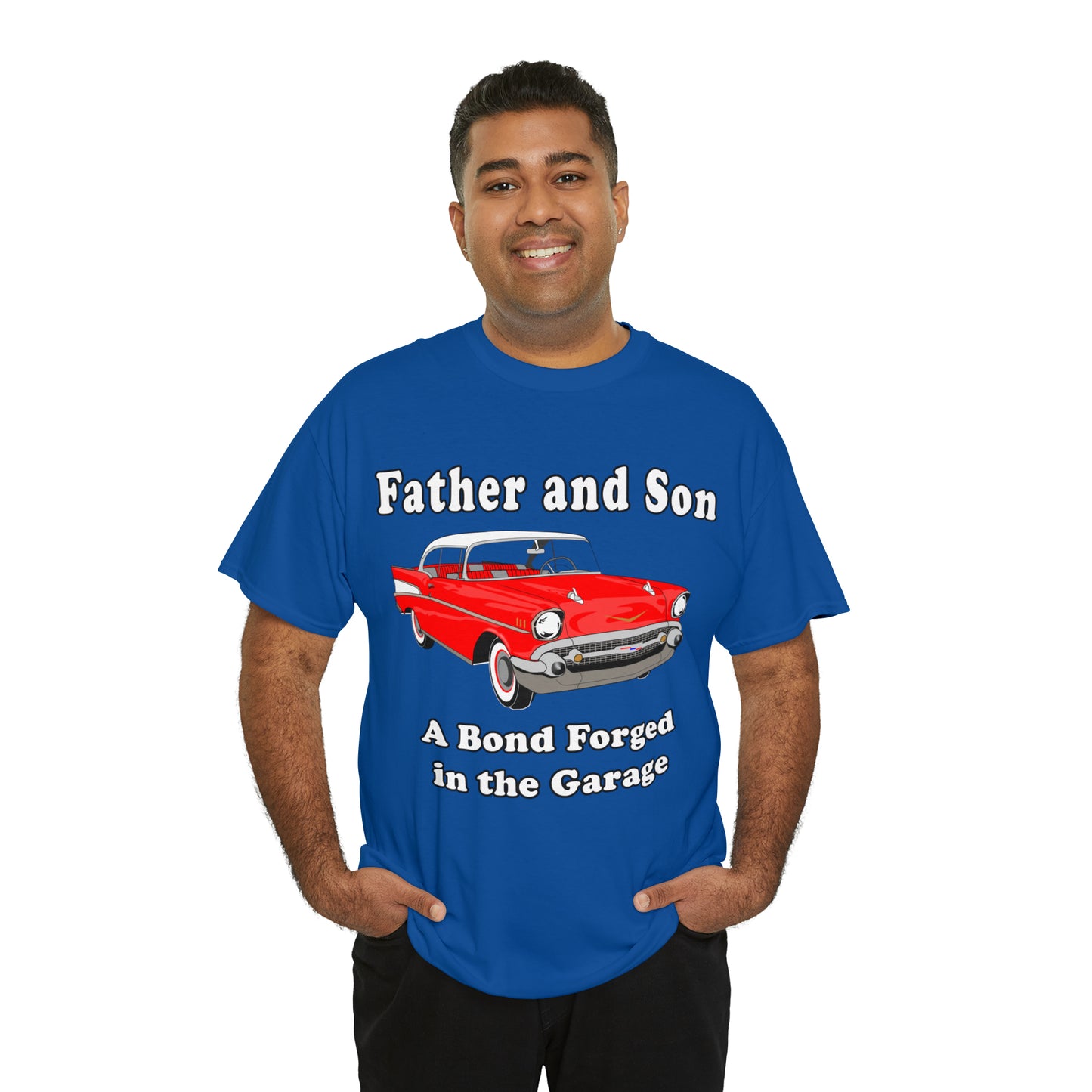 57 Father Son Bonding - Dark Unisex Heavy Cotton Tee