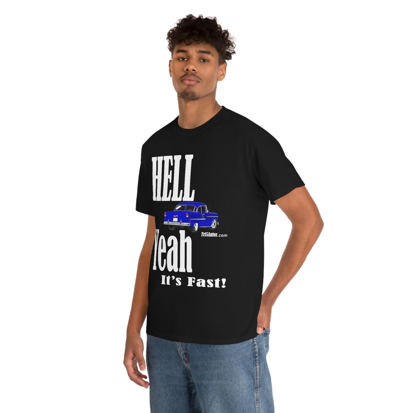 55 Blue Hell Yeah Unisex Heavy Cotton Tee