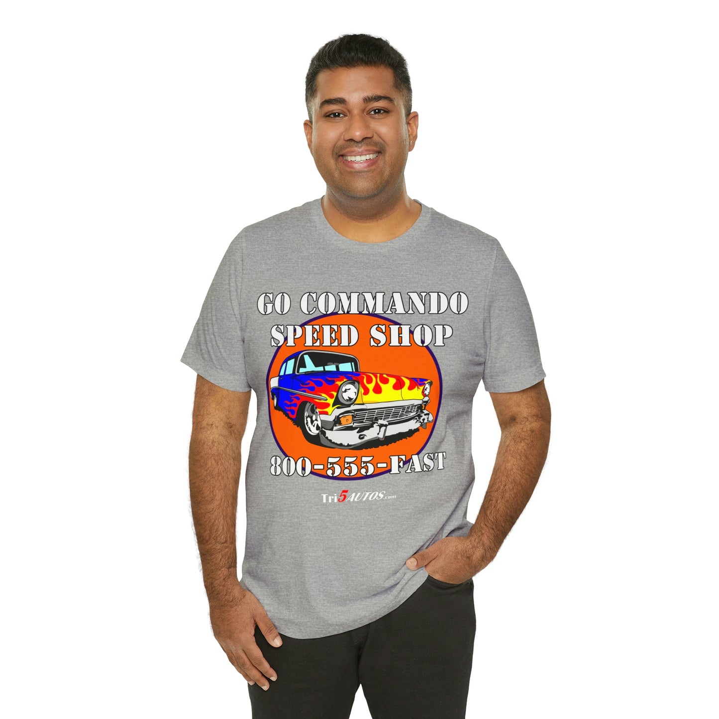 Go Commando Speed Shop Unisex Jersey Short Sleeve Tee