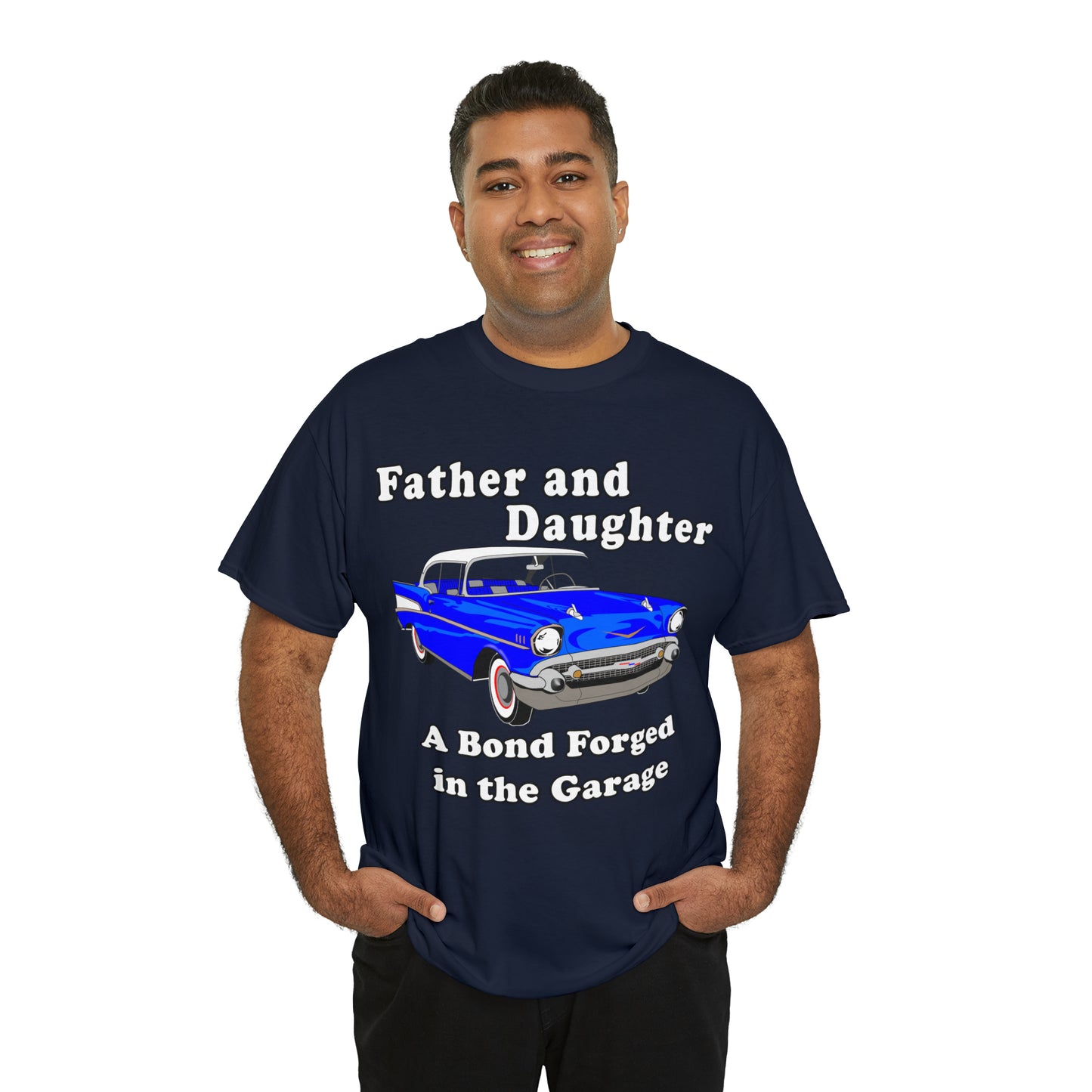 57 Father Daughter Bonding - Dark Unisex Heavy Cotton Tee