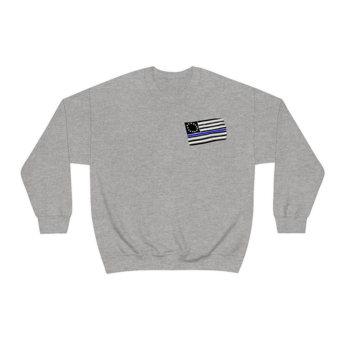 '57 Blue Bel Air - Peace Officers Thin Blue Line - Unisex Heavy Blend™ Crewneck Sweatshirt