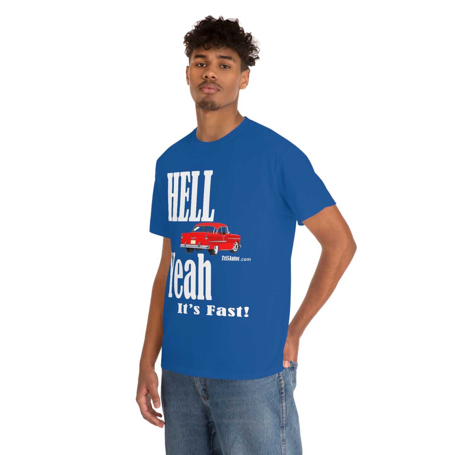 55 Red Hell Yeah Unisex Heavy Cotton Tee