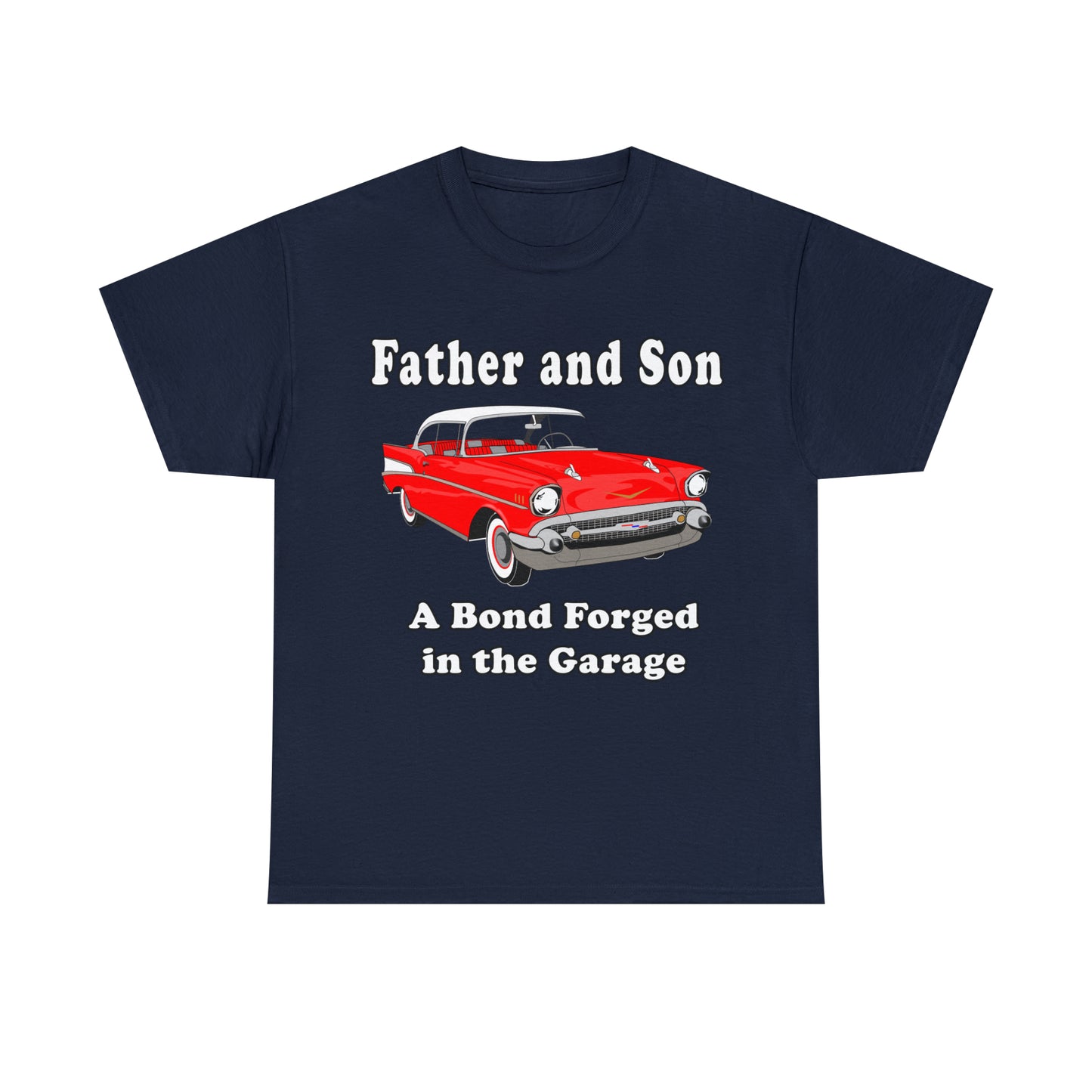 57 Father Son Bonding - Dark Unisex Heavy Cotton Tee