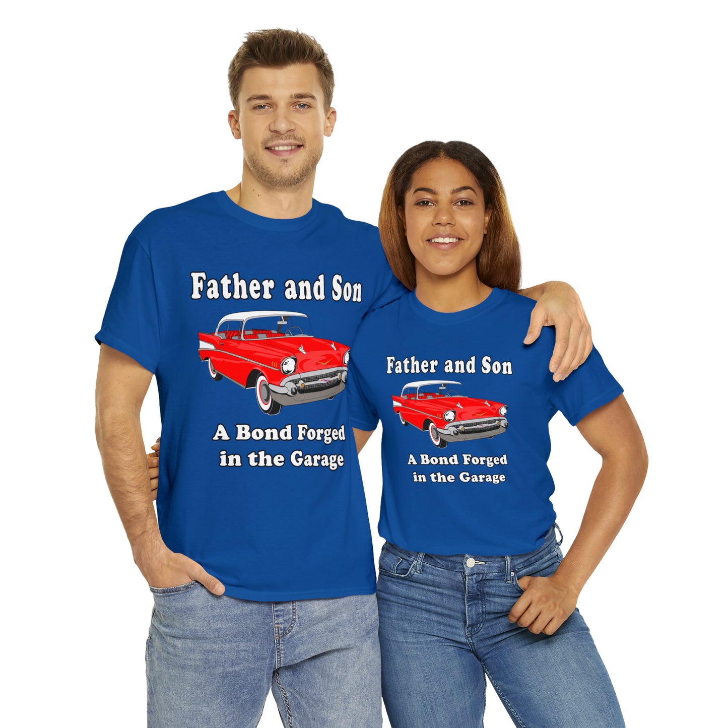 57 Father Son Bonding - Dark Unisex Heavy Cotton Tee