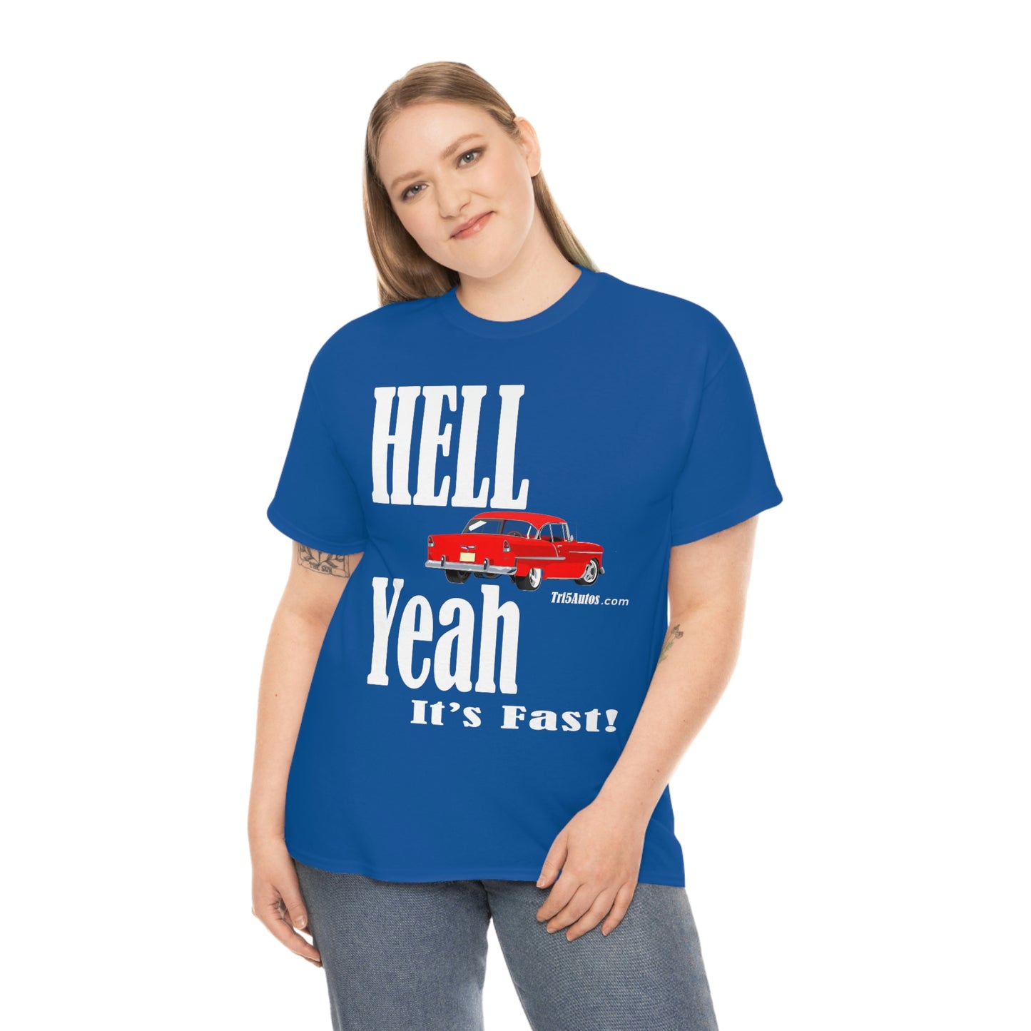 55 Red Hell Yeah Unisex Heavy Cotton Tee