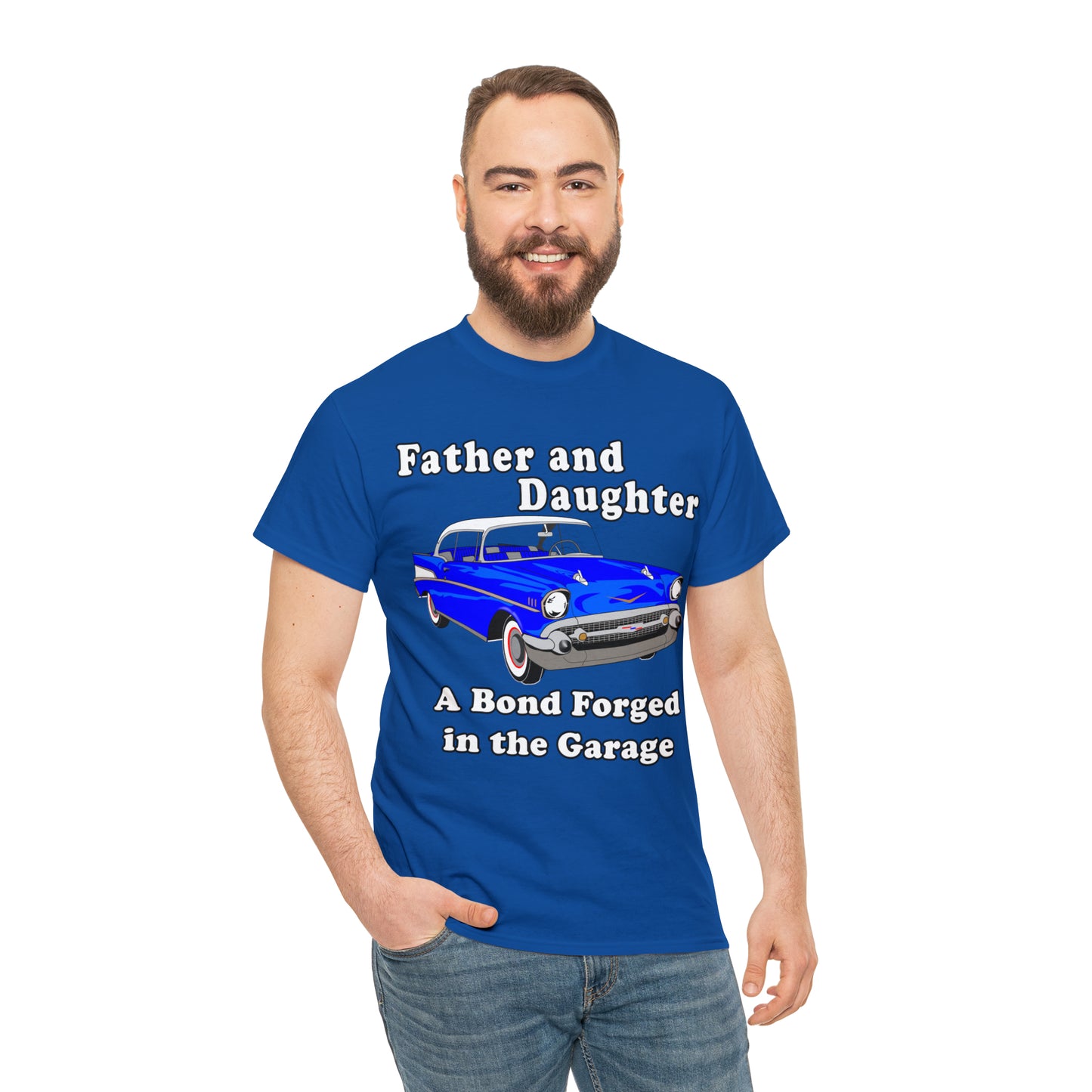 57 Father Daughter Bonding - Dark Unisex Heavy Cotton Tee