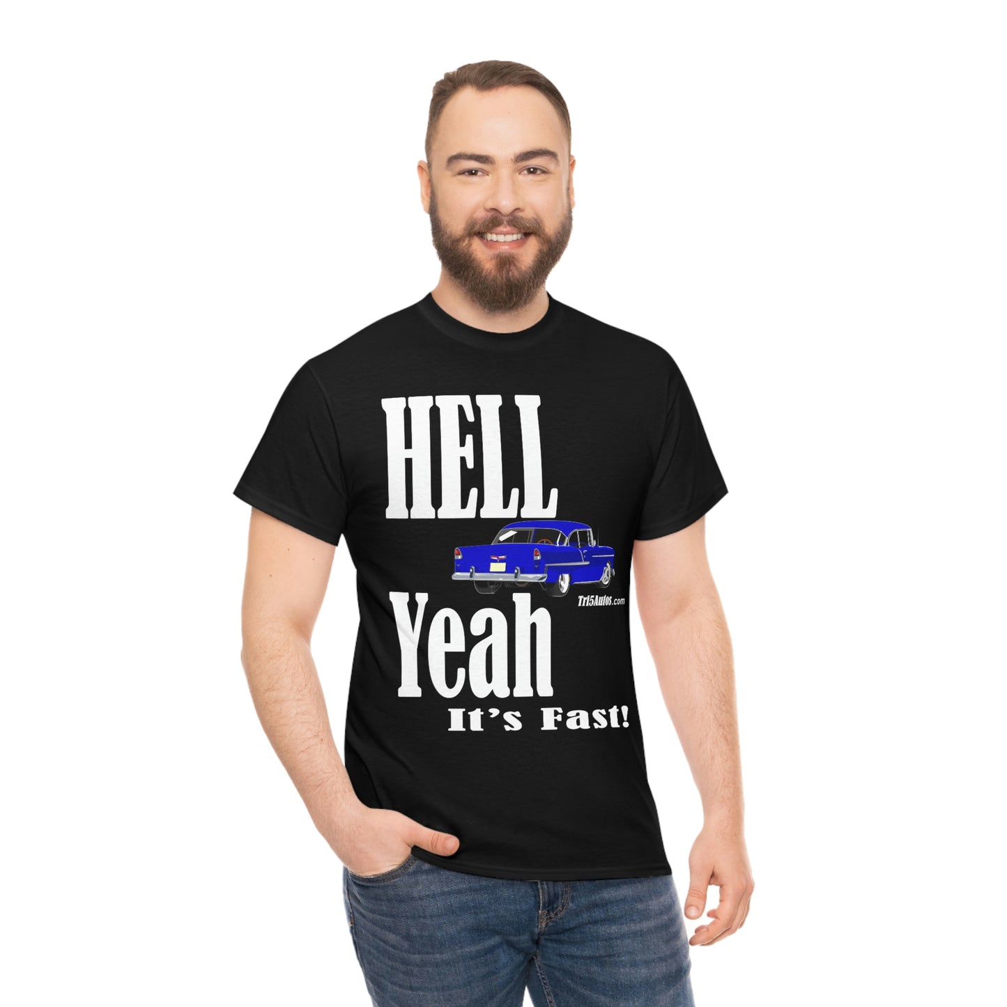 55 Blue Hell Yeah Unisex Heavy Cotton Tee