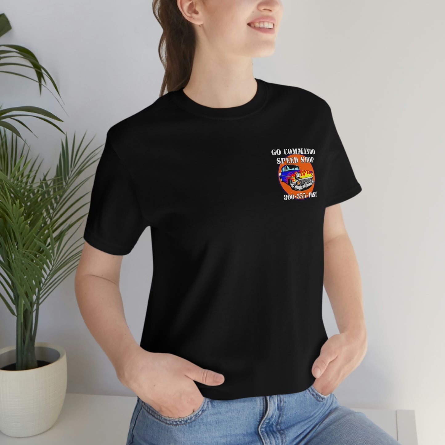 Go Commando Speed Shop - Unisex Jersey Short Sleeve Tee