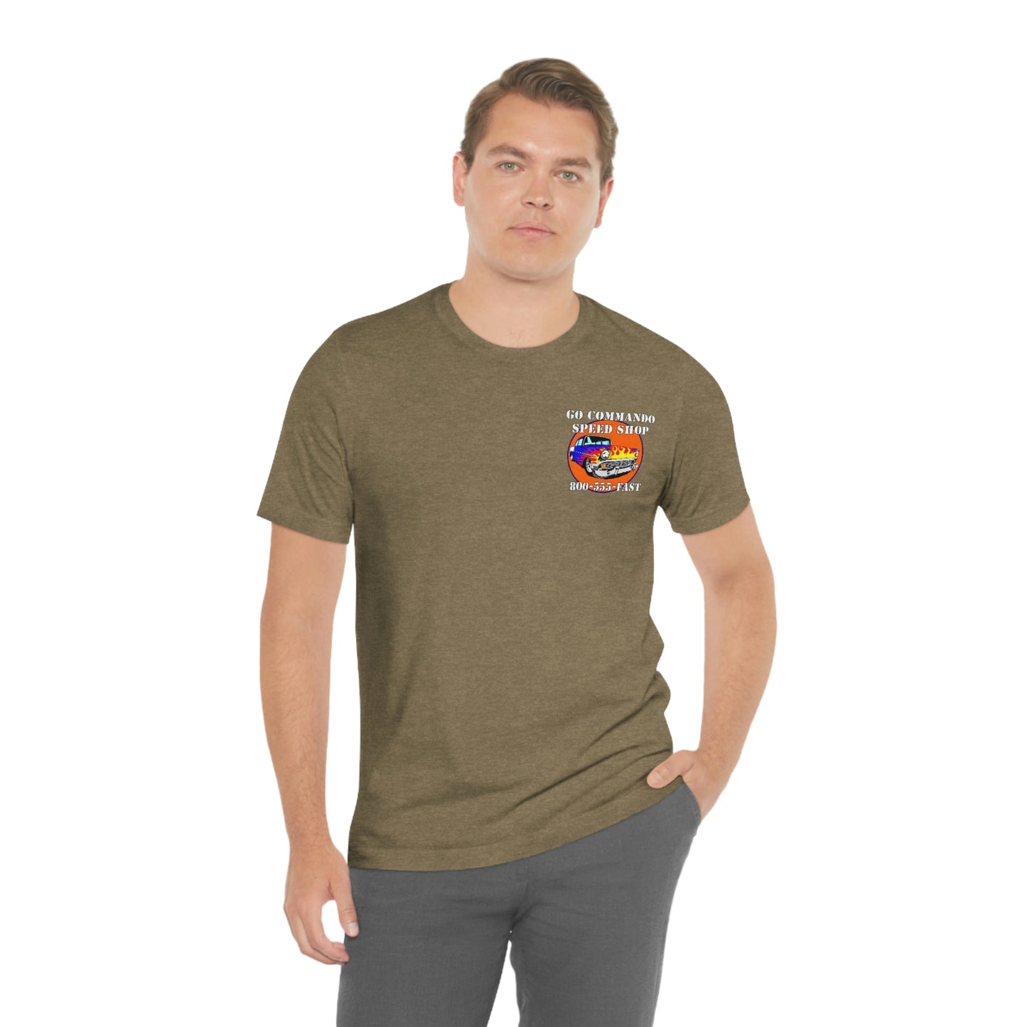 Go Commando Speed Shop - Unisex Jersey Short Sleeve Tee