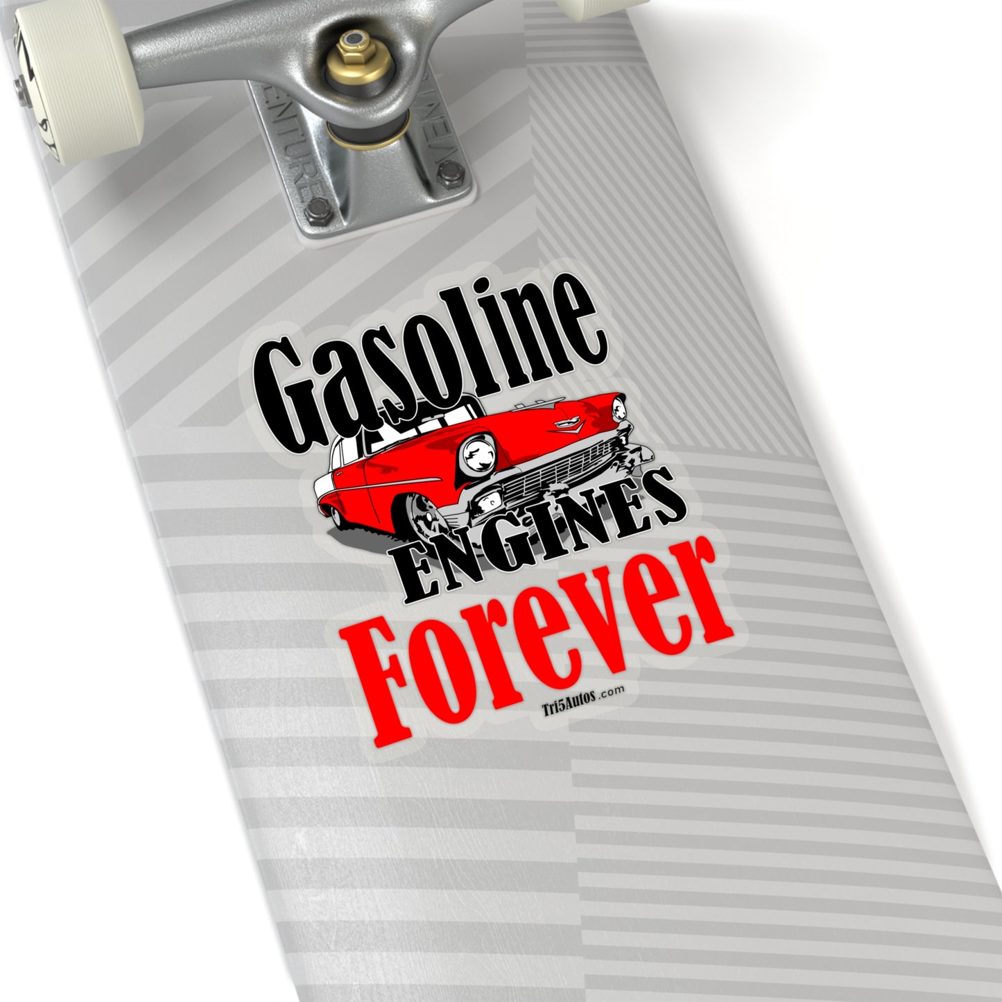 57 Red White Gas Engines Forever - Kiss-Cut Stickers