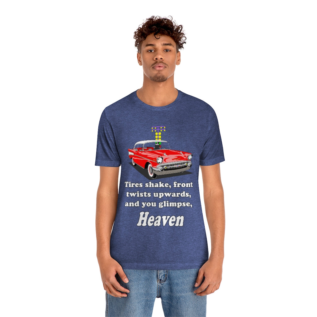 Red 57 Glimpse Heaven - Front only - Unisex Jersey Short Sleeve Tee