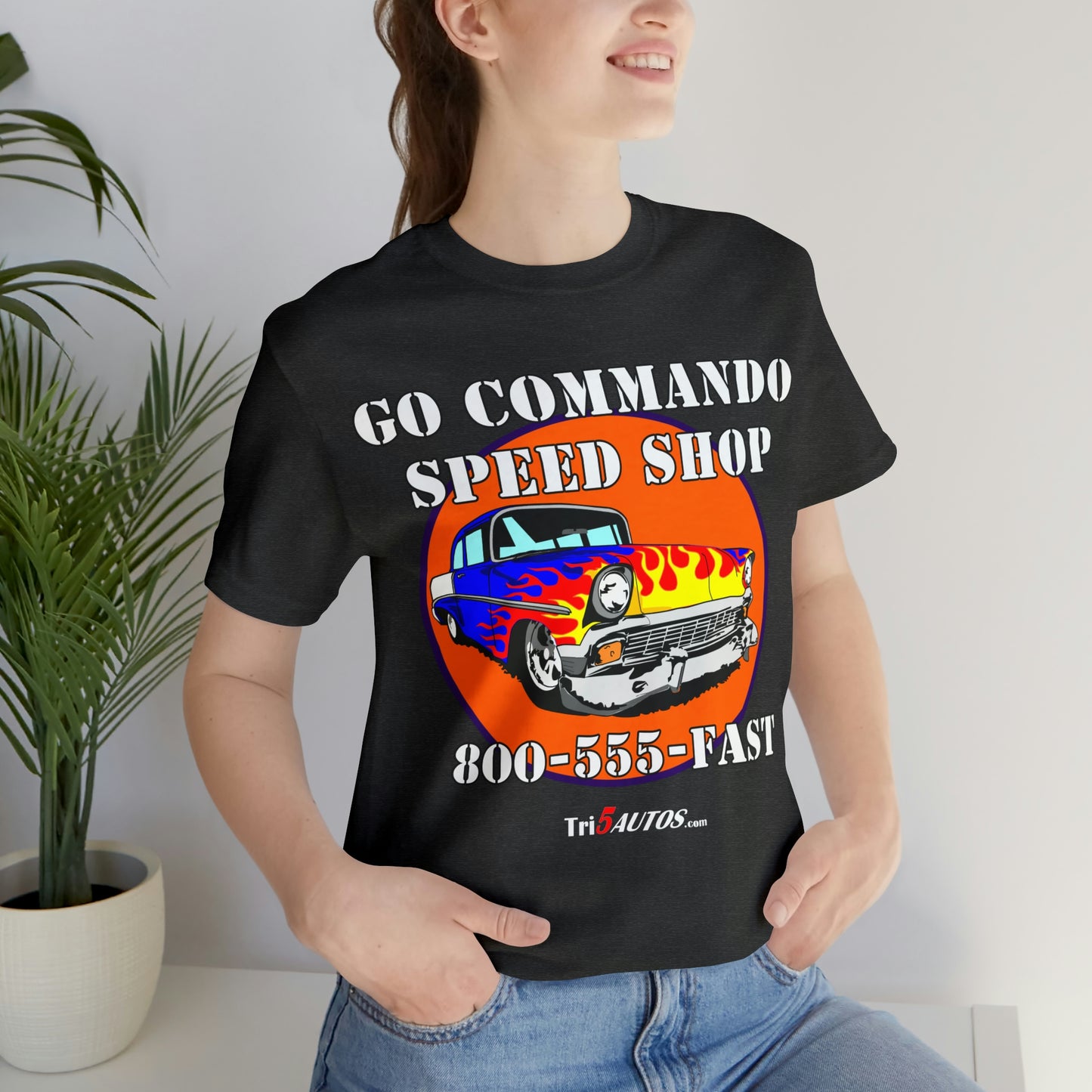 Go Commando Speed Shop Unisex Jersey Short Sleeve Tee