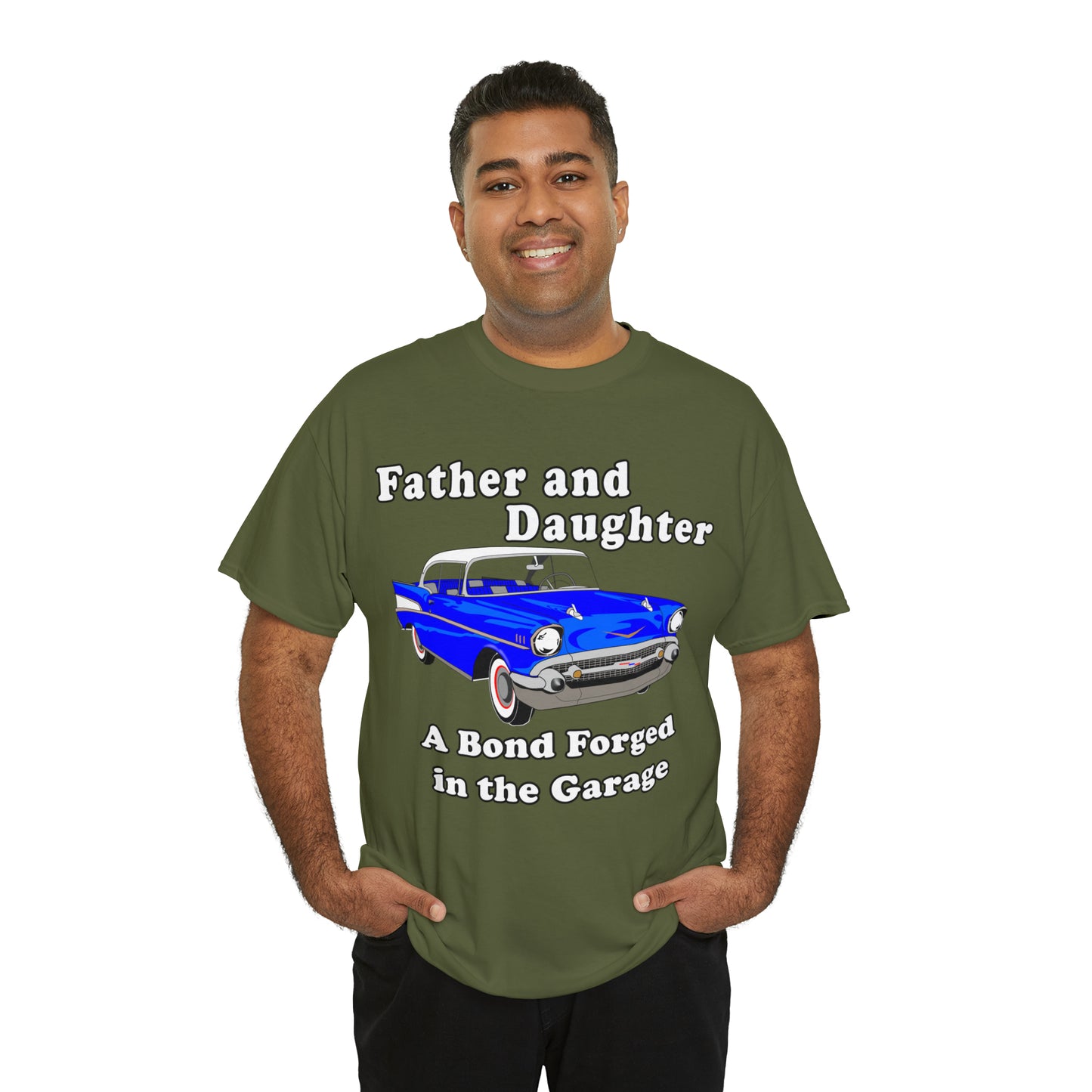 57 Father Daughter Bonding - Dark Unisex Heavy Cotton Tee