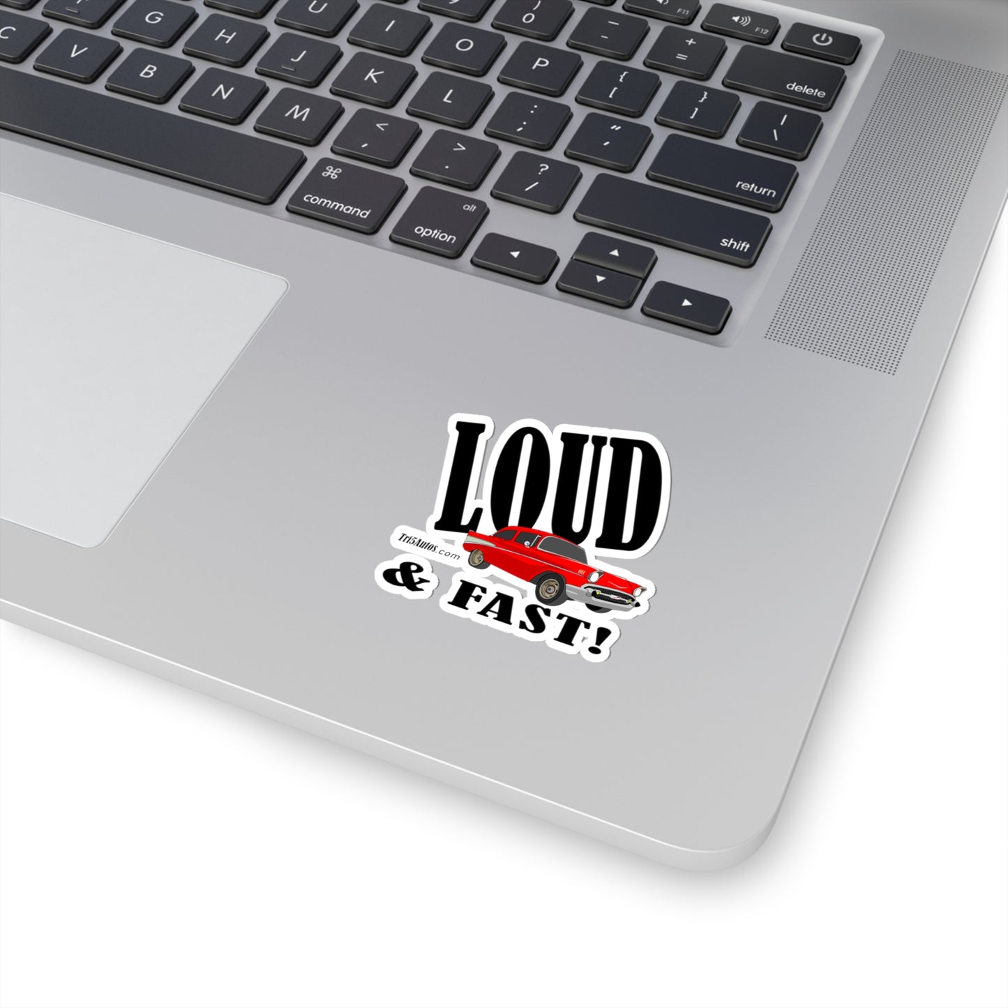 57 Red Loud and Fast - Kiss-Cut Stickers