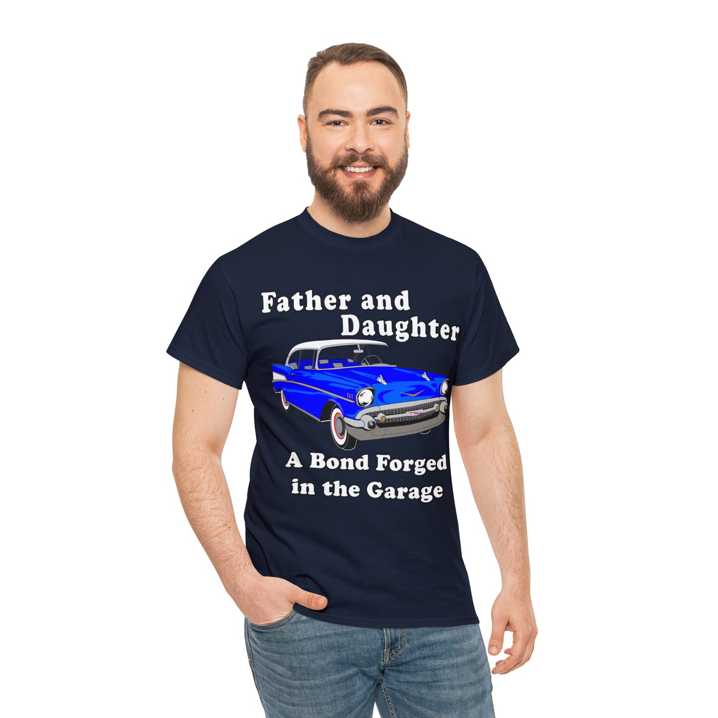 57 Father Daughter Bonding - Dark Unisex Heavy Cotton Tee