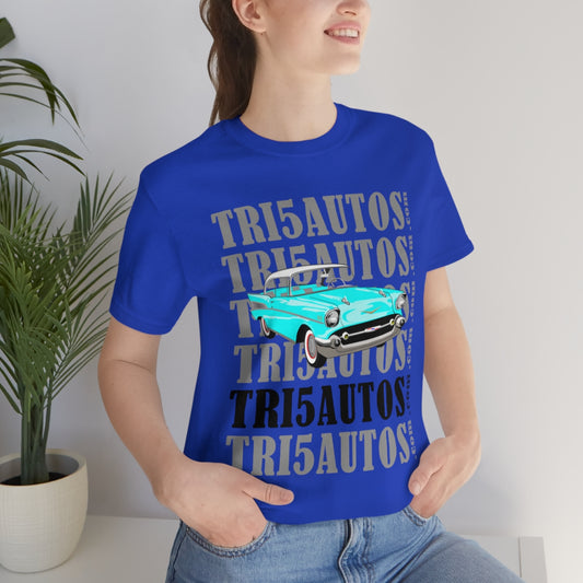 57 Light Blue Tri5Autos T - Unisex Jersey Short Sleeve Tee