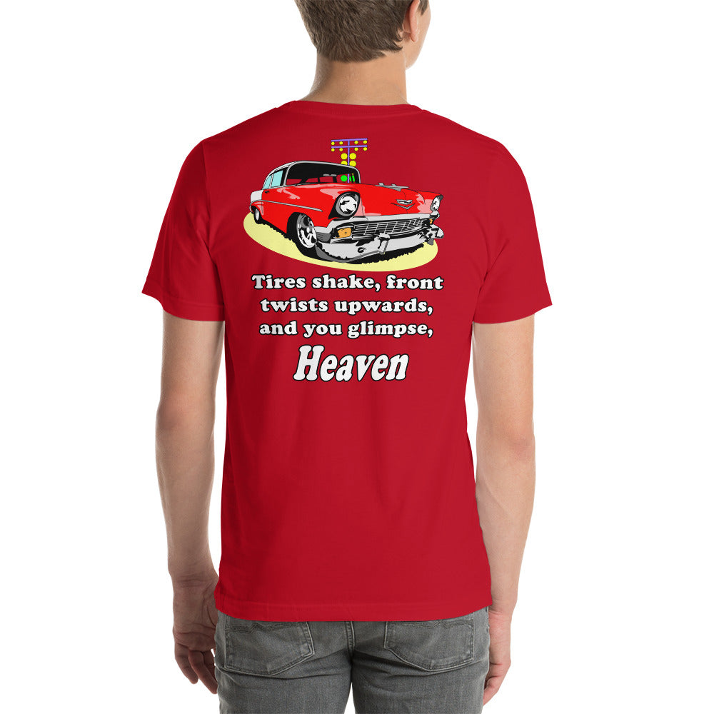 56 Red Heaven Unisex t-shirt Front and Back