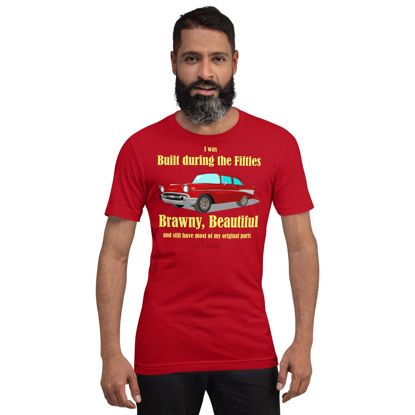 57 Red Built Brawny Unisex t-shirt