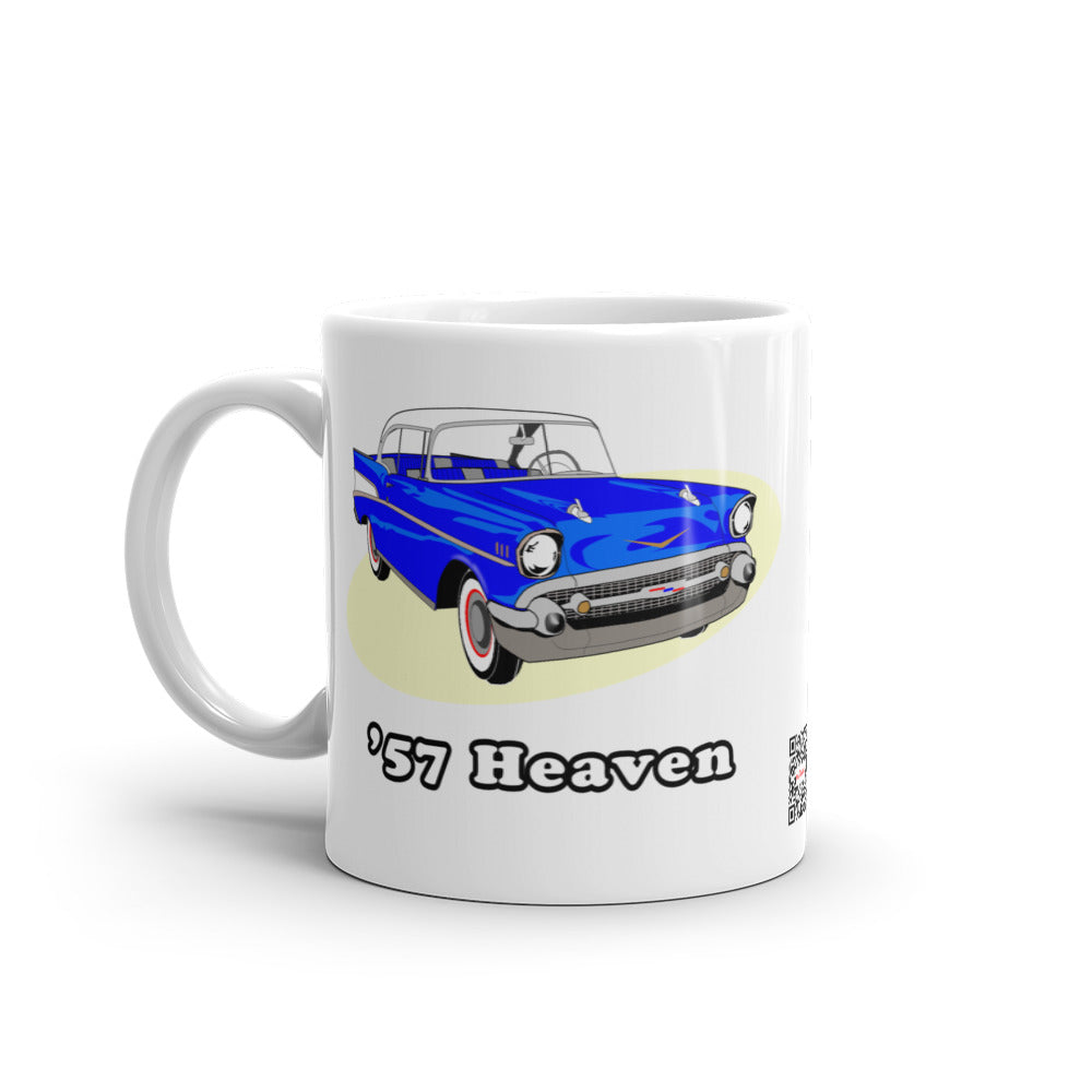 57 Cruiser White glossy mug