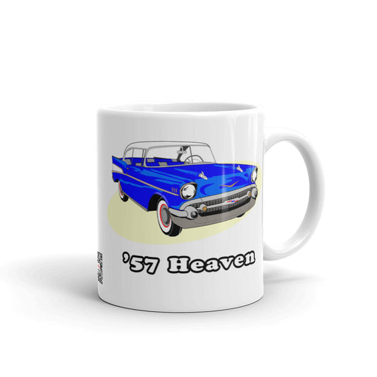 57 Cruiser White glossy mug