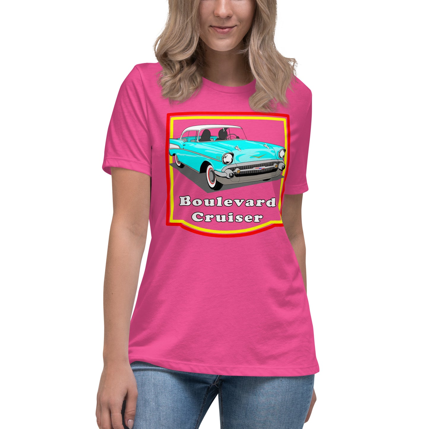 Lt Blue 57 Blvd Cruiser Women's Relaxed T-Shirt