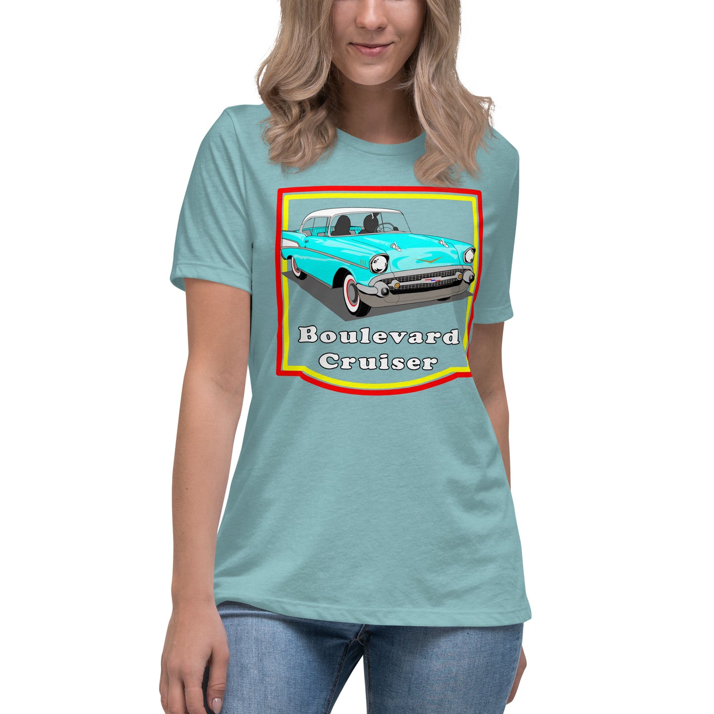 Lt Blue 57 Blvd Cruiser Women's Relaxed T-Shirt