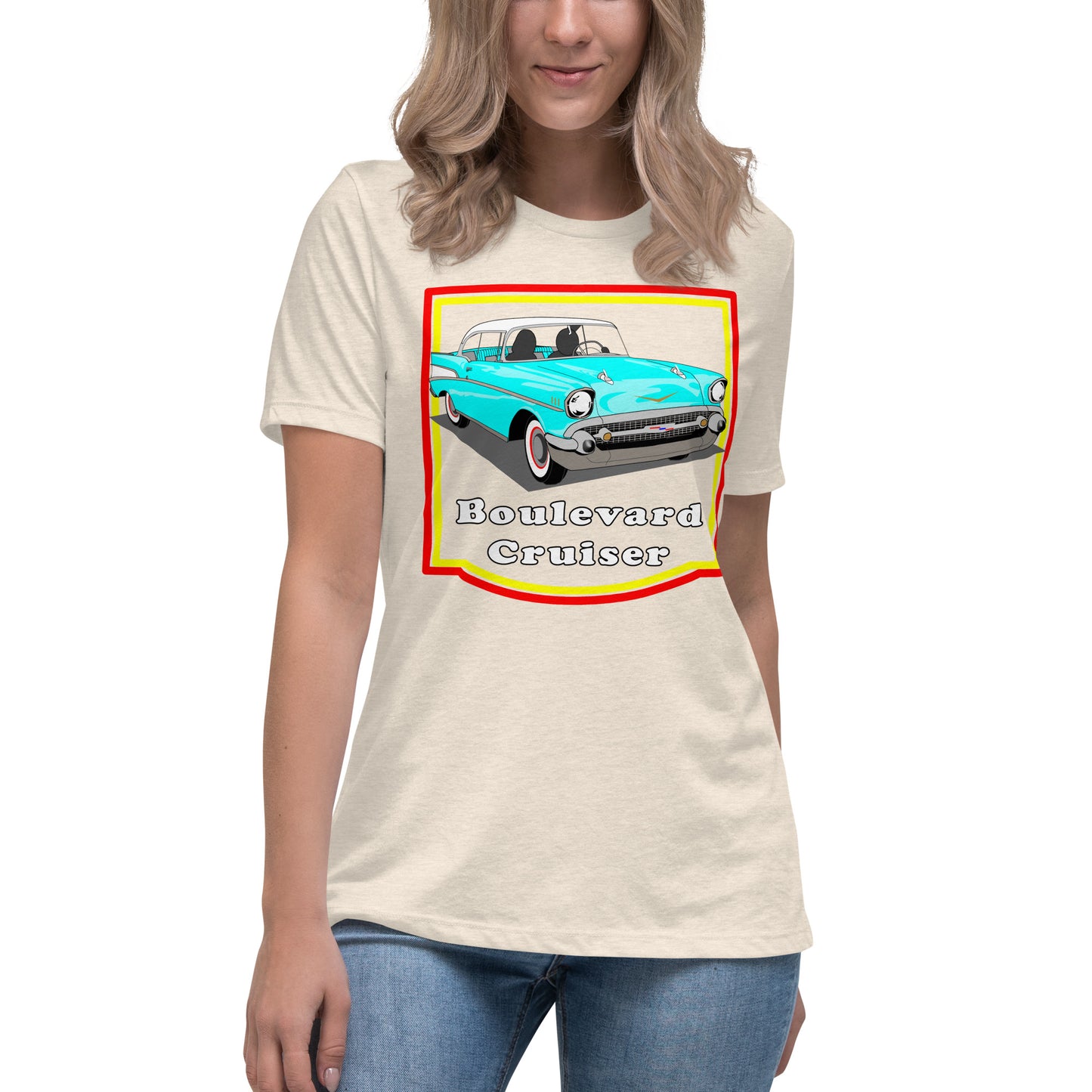 Lt Blue 57 Blvd Cruiser Women's Relaxed T-Shirt